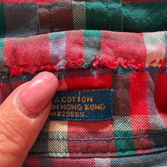 Vintage Pendleton Red & Blue Plaid Pearl Snap Western Shirt Men's Size Large - Picture 5 of 10